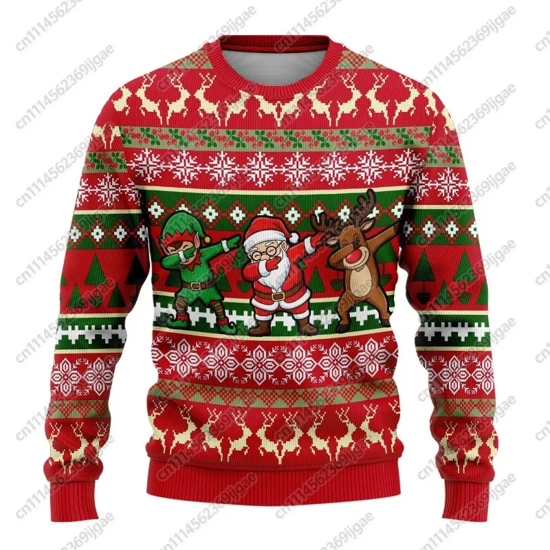 Fashionable Beer, Ugly Christmas Sweaters, Hip-hop Bar Parties, Men's and Women's Casual Pullovers, Beer Sports, Family Clothes