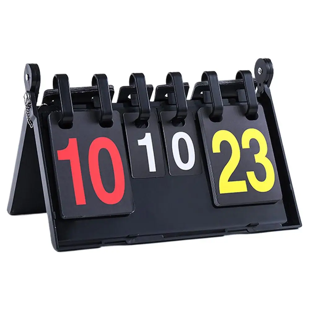 Double Sided Folding Scoreboard Portable Multi-functional Sports Scoreboard Waterproof Baskeball Tennis Volleyball