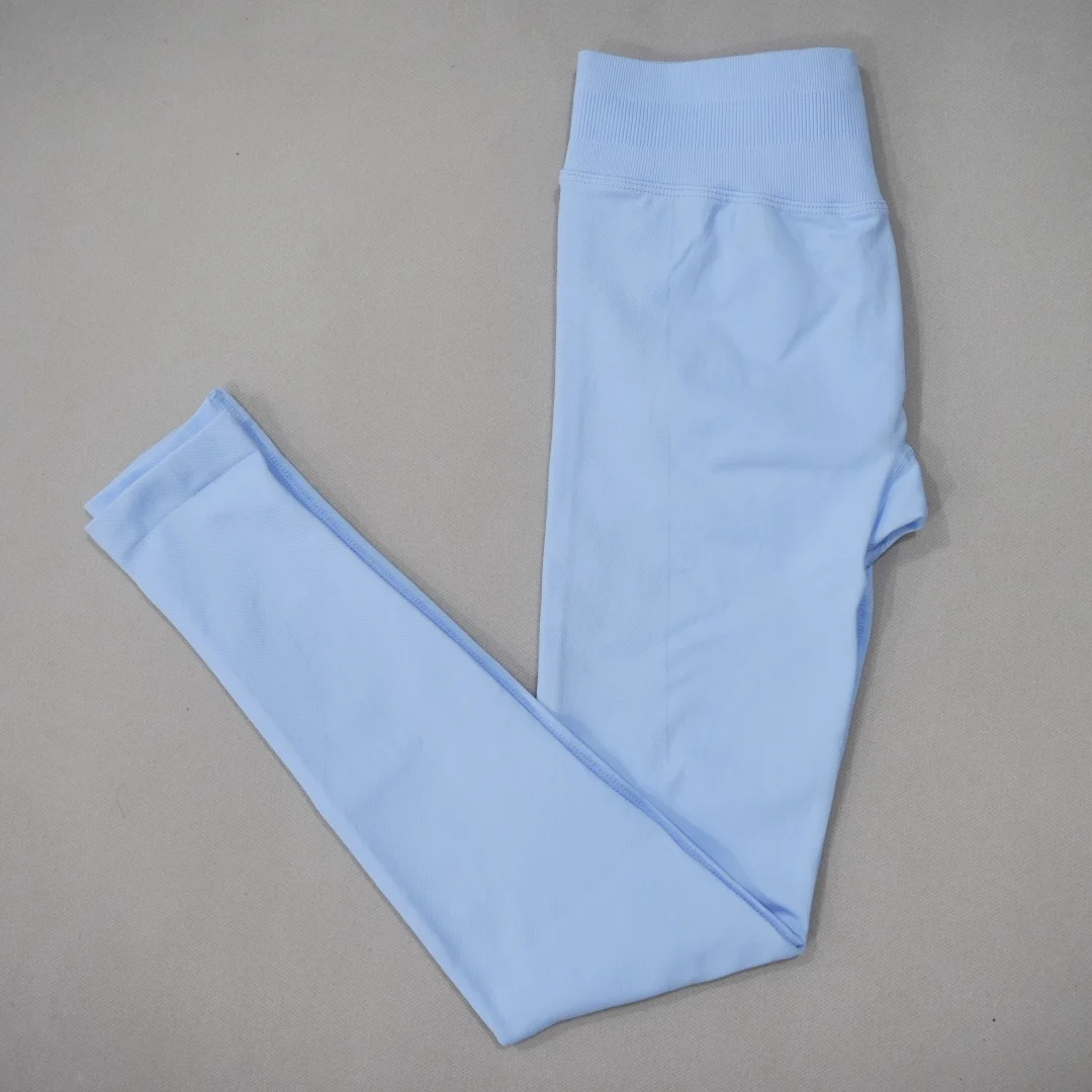 DF LOGO Dames Naadloze Yogalegging met Hoge Taille, Squat Proof, Snel Droog, Billenliftend, Compressie, Buikcontrole, Gym, Hardlopen