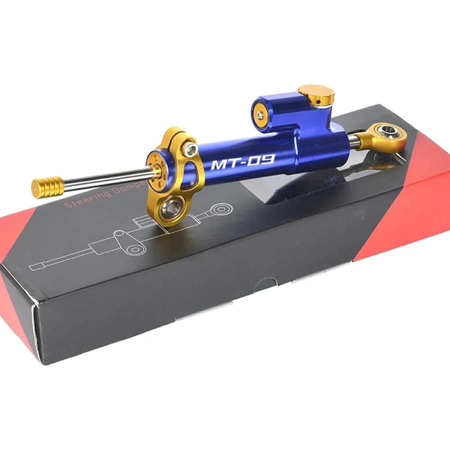 

Стабилизатор мотоцикла для MT09 MT09 20132023, регулируемый стабилизатор рулевого управления, демпфер, кронштейн управления безопасностью, монтажный комплект синего цвета
