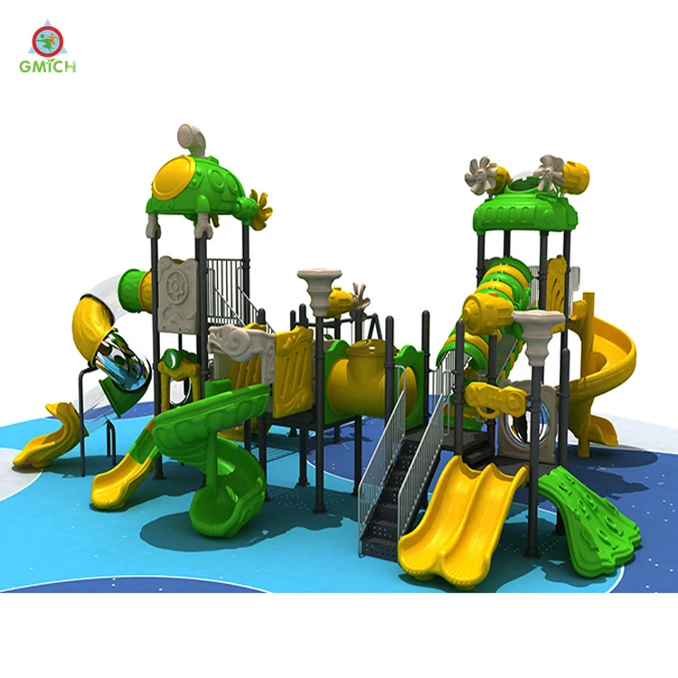 Plastic Outside Slides Kids Play Park Children Outdoor Playground Equipment  Commercial Outdoor Play Toy