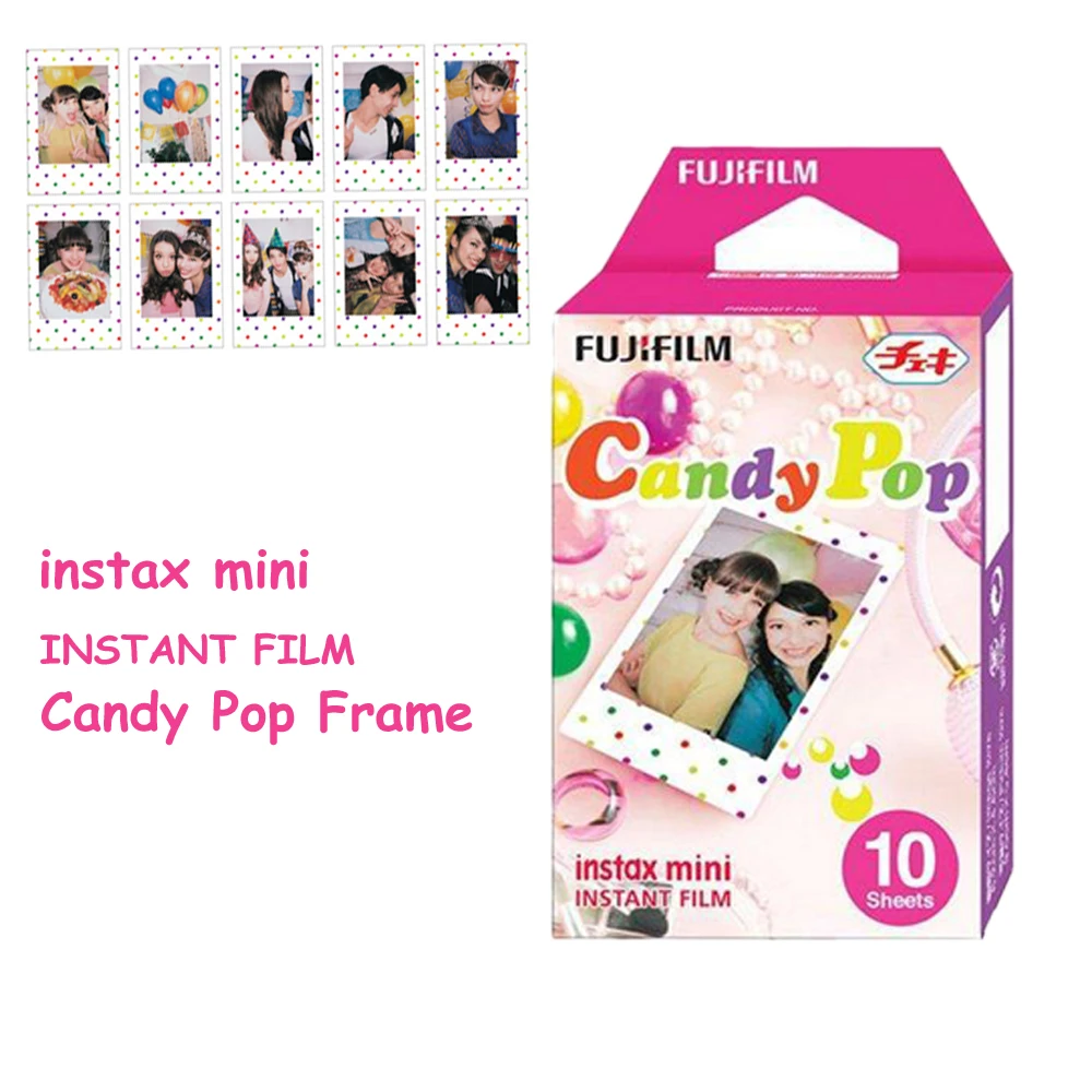 Fujifilm Instax Mini 12 Film Candy Pop 10-80 Sheets For Fujifilm Fuji Instax Mini 11 8 70 25 50s 90 Camera Share SP-1 SP-2