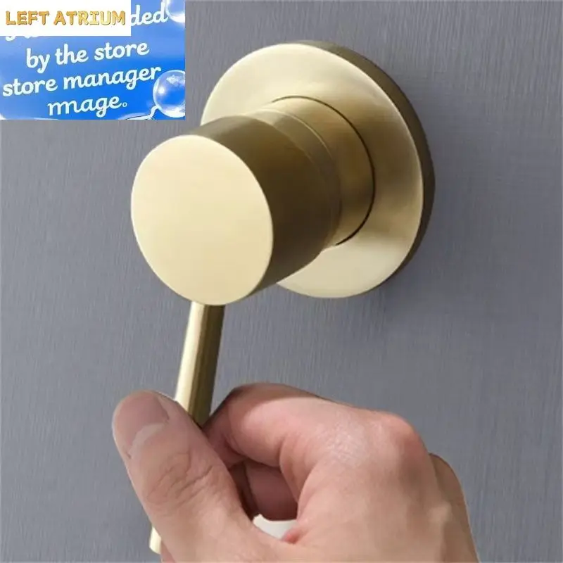 

Mixer Water Tap Bathroom Water Faucets Shower Diverter Valve Black Gold Chrome Round Solid Brass Concealed Bifunctional