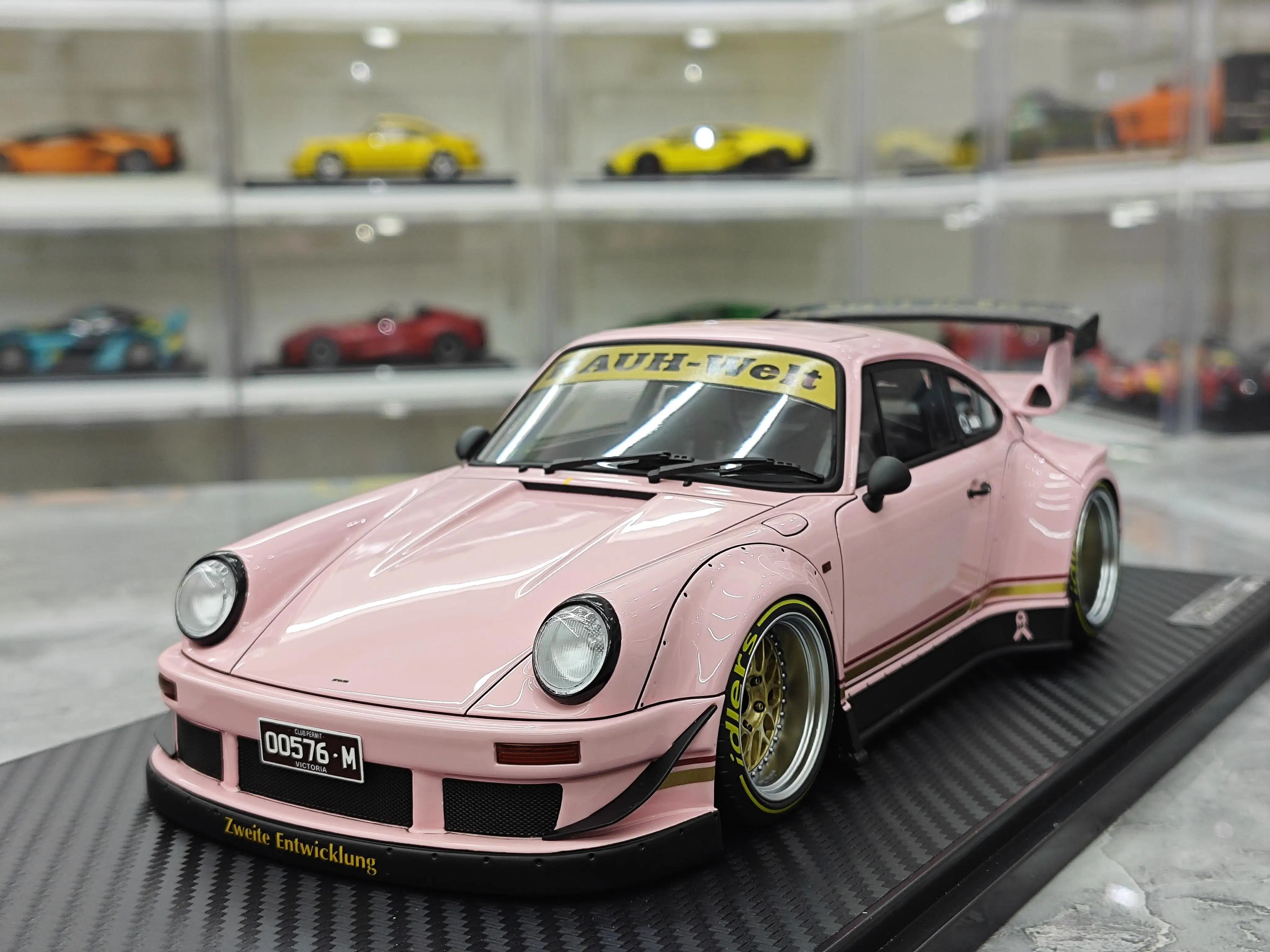 IG 911 RWB 930 JDM Modificato Simulazione Modelli di Auto in Resina Ornamenti da Collezione 1/18 Regali