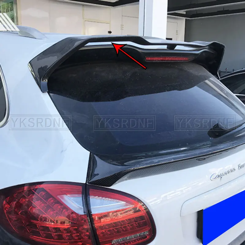 High quality Carbon Fiber Rear Trunk Roof Spoiler Wing Fits For Porsche Cayenne 958 2011 2013 2014.