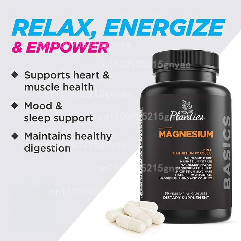 

Magnesium Glycinate 500 Mg - Mineral Supplement To Aid Natural Sleep and Support Heart Health Supplement