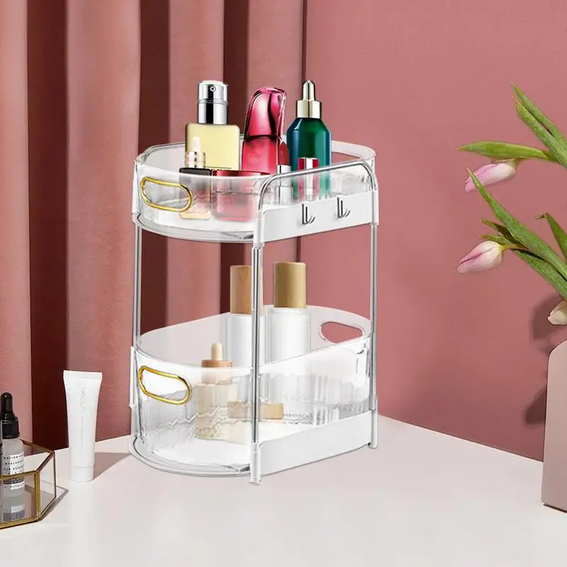 

Under Sink Storage Organizer 2 Tier Bathroom Cabinet Organizers And Storage Multi-Purpose Shelf For Kitchen Bathroom Cabinet