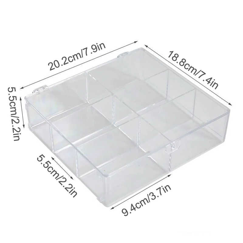 Cosmetic Essence Storage Box Cosmetic Lipstick Sample Contact Lens Storage Box Eyelash Tool Transparent Flip Dust Box