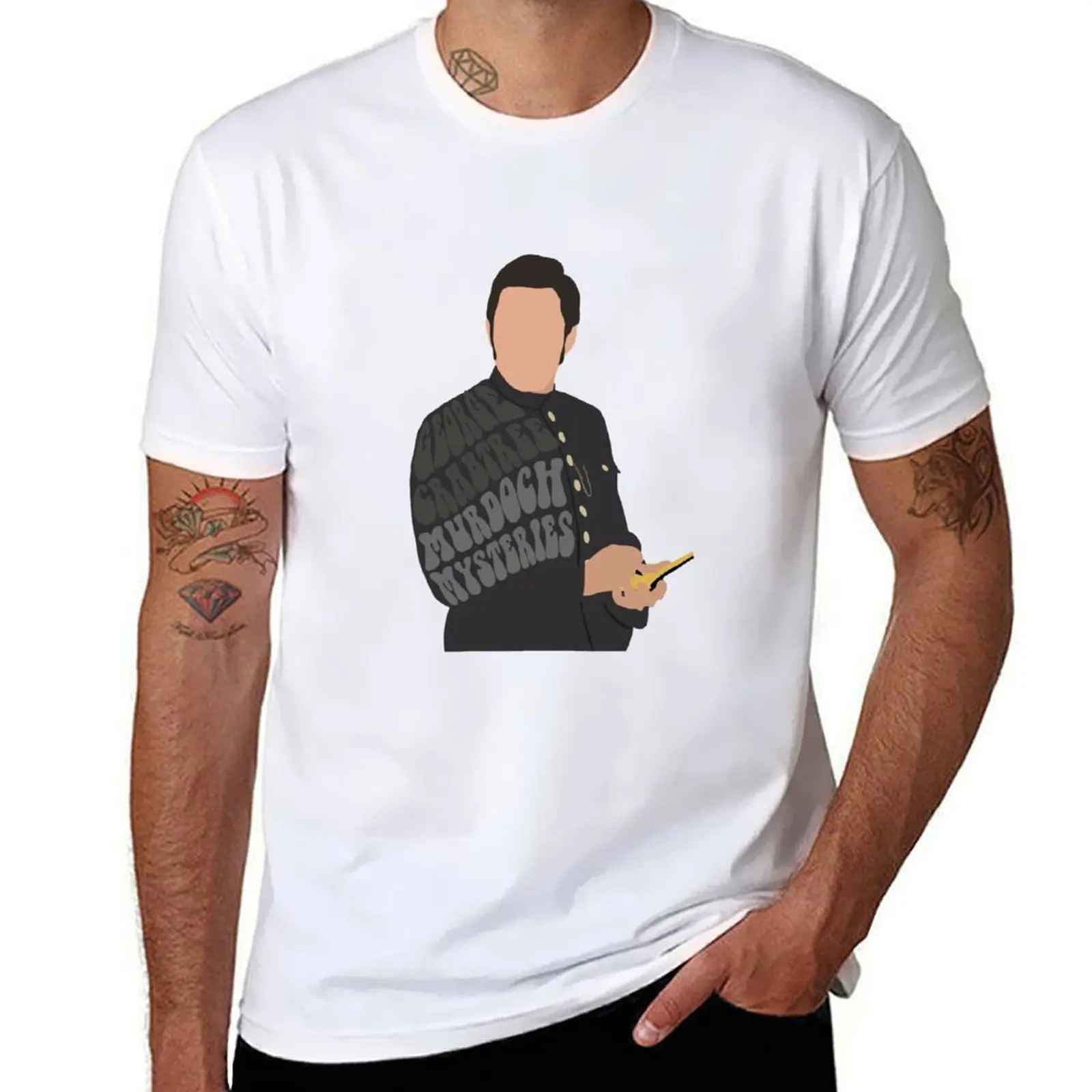 

Murdoch shirt for Crabtree soft man luxury man man graphic t George Mysteries shirts t T-Shirt for cotton shirts vintage t