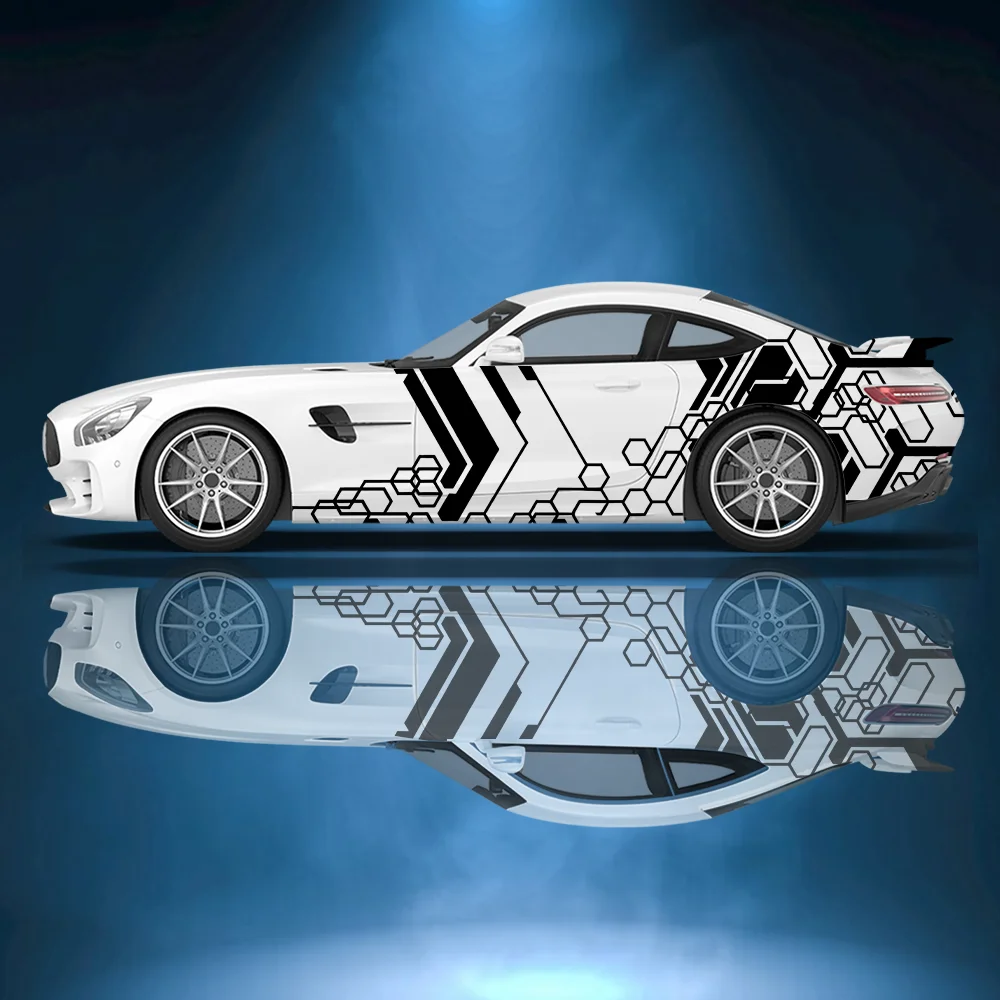 

Color Technology Honeycomb Car Vinyl Wraps Decal Self-adhesive PVC Sticker Suitable for Trucks SUV Decor Auto Accessories Gift