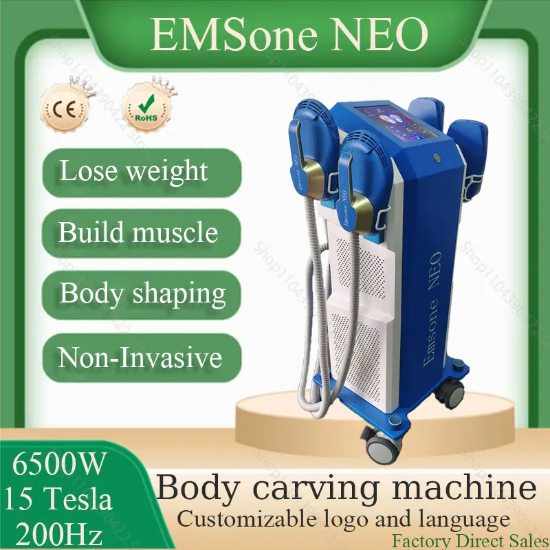 New EMSone Body Carving Machine 6500W 200Hz EMS Electromagnetic Fat Reducing Muscle Massager Professional RF Machine