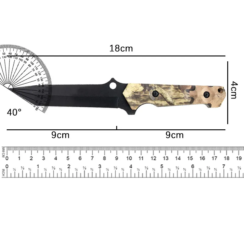 Outdoor Adventure Portable Survival Knife Practical Camping Portable Open Road Reclamation Multi functional Straight Knife