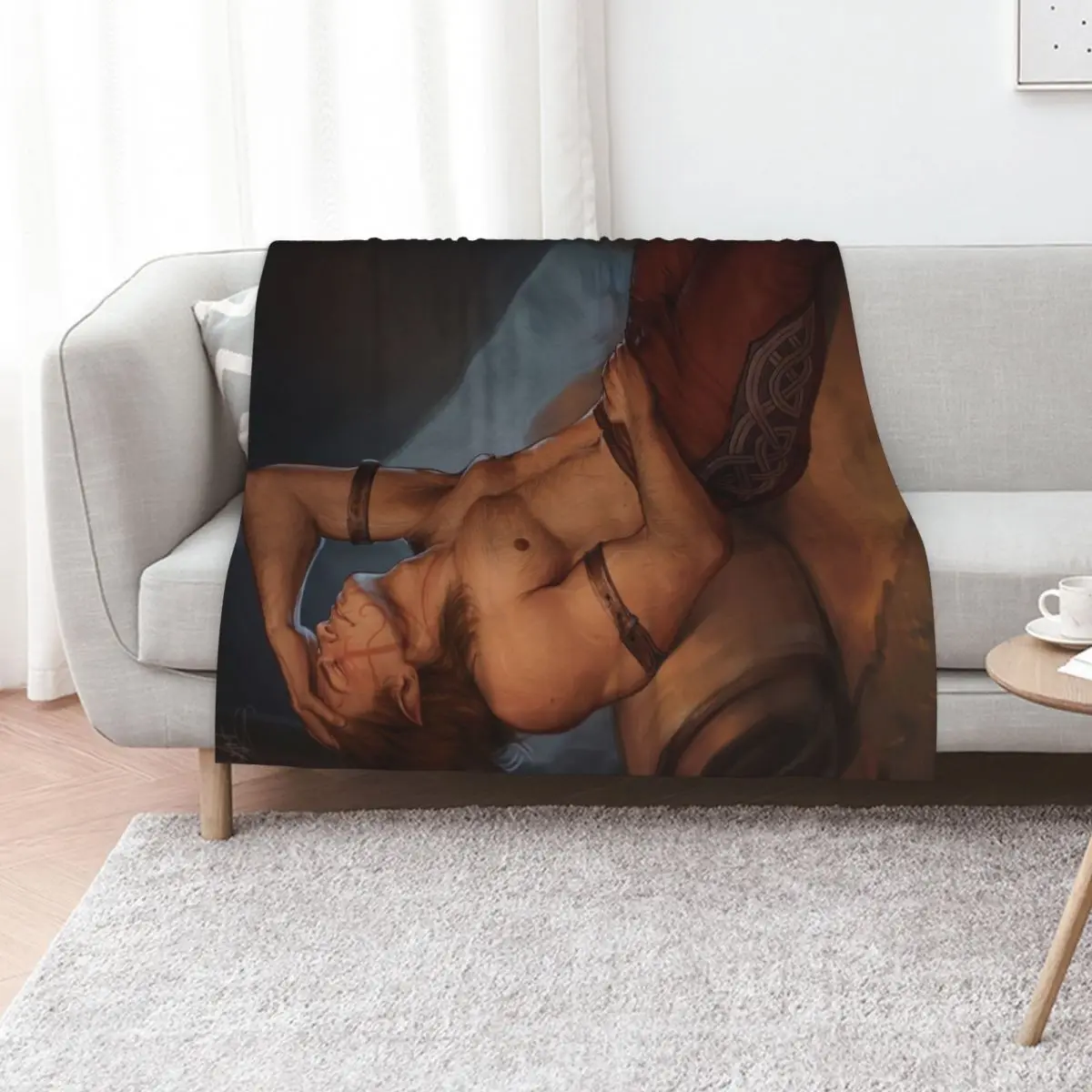 The Archdruid in His Tent Throw Blanket Furrys Plush Soft Plaid Beach Winter beds Fashion Sofas Blankets