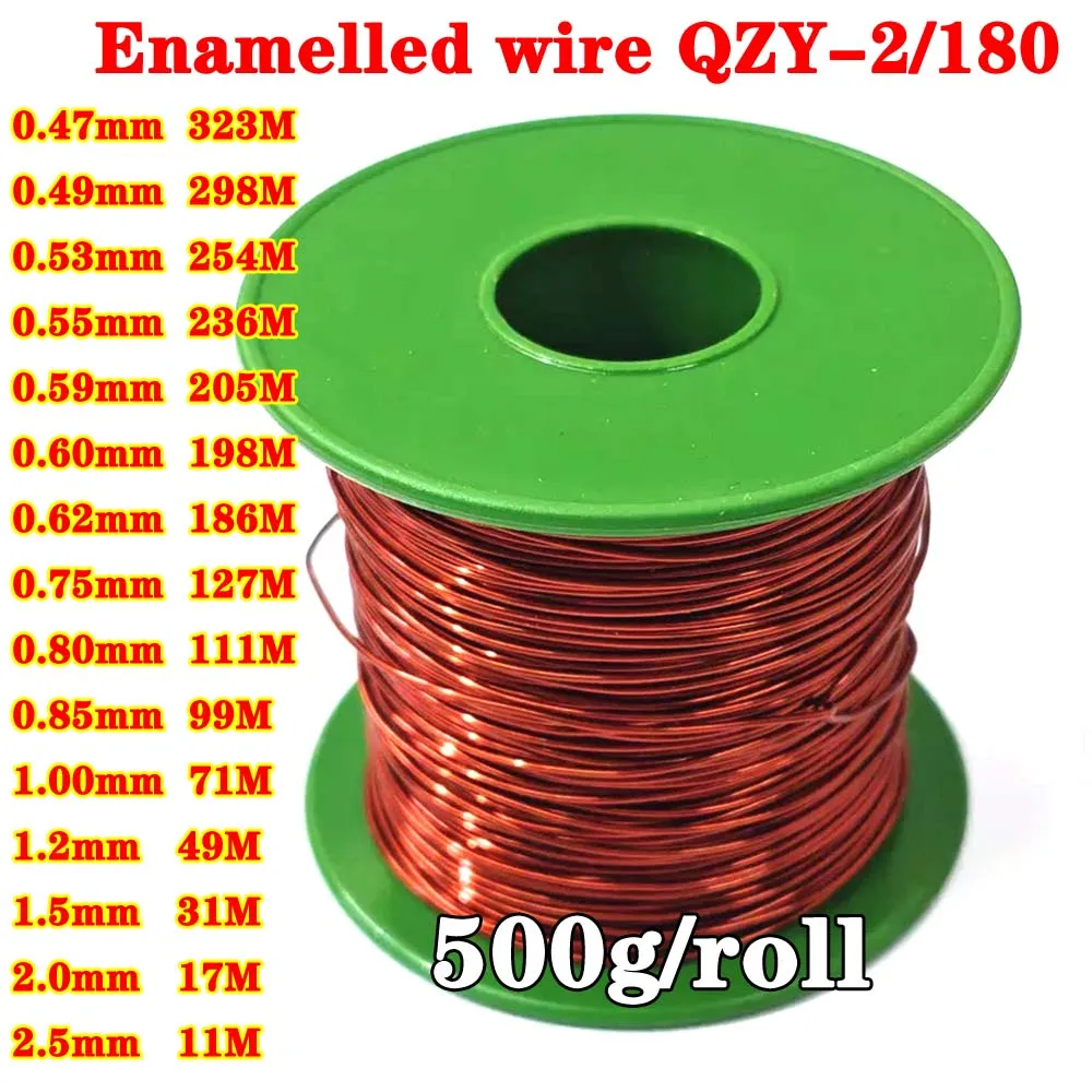 500g/roll High Temperature Polyester Imide Enameled Copper Wire 0.44-0.25mm QZY-2/180