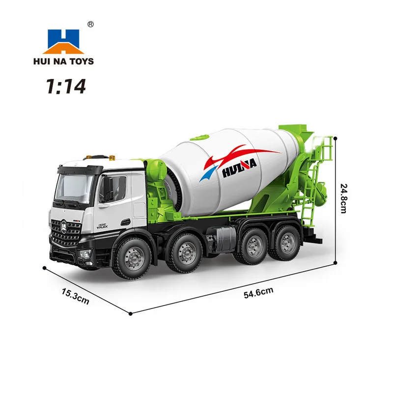 新型Huina 1536pro/1537合金製リモコン1:14フルプロポーションホイールヘビーデューティーエンジニアリングトラックダンプミキサートラックモデル玩具