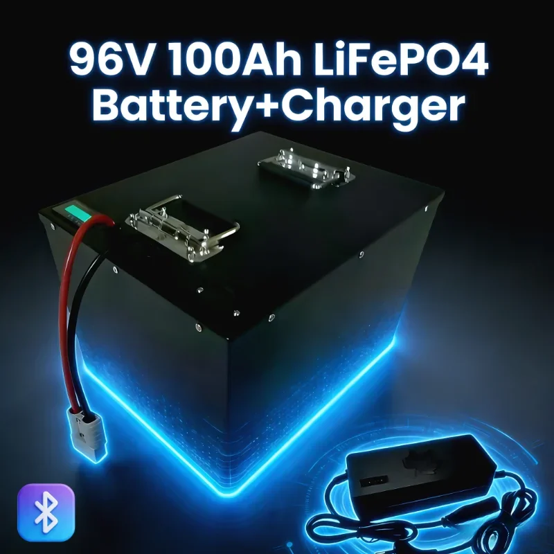 

Аккумуляторная батарея LiFePO4 96В 100Ач 32S с BMS + зарядное устройство 10А | Мощный блок питания 8000 Вт для беспилотных транспортных средств и инверторов.