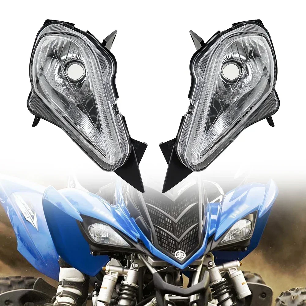 Headlight Shell Light Bulbs Compatible with Yamaha Raptor 700 YFZ450 700R 250 YFZ 450R 450X Wolverine 450 350 2006-2024