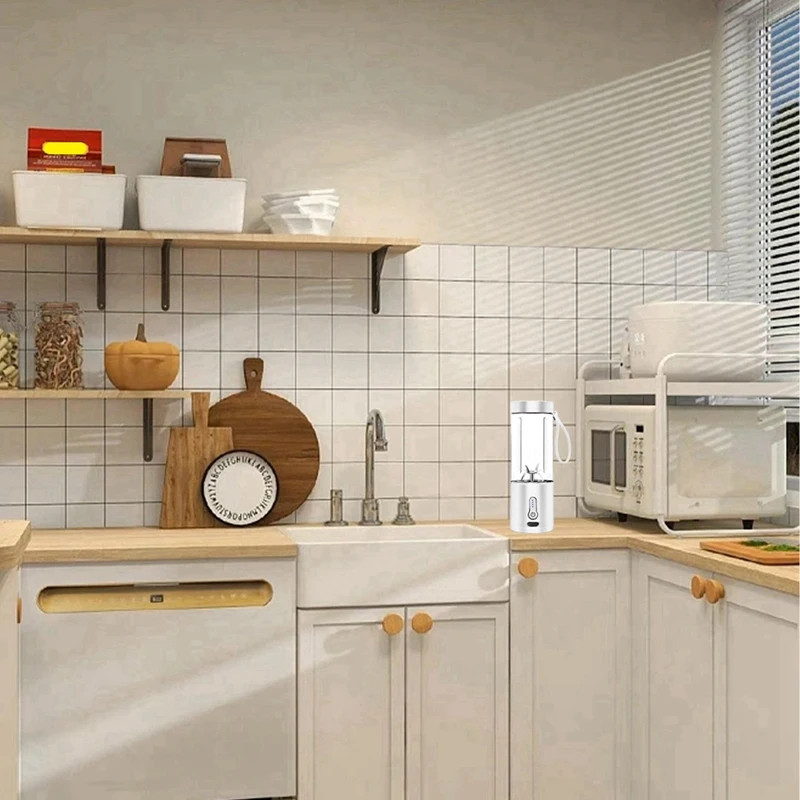 Portable Blender With USB-C Rechargeable, 6 Blades Portable Blender, Cordless & Lightweight Small Personal Blender