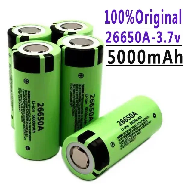 100%New.High Capacity 26650 5000mah Li-ion Rechargeable Battery Lii-50A for Flashlight 20A new packing