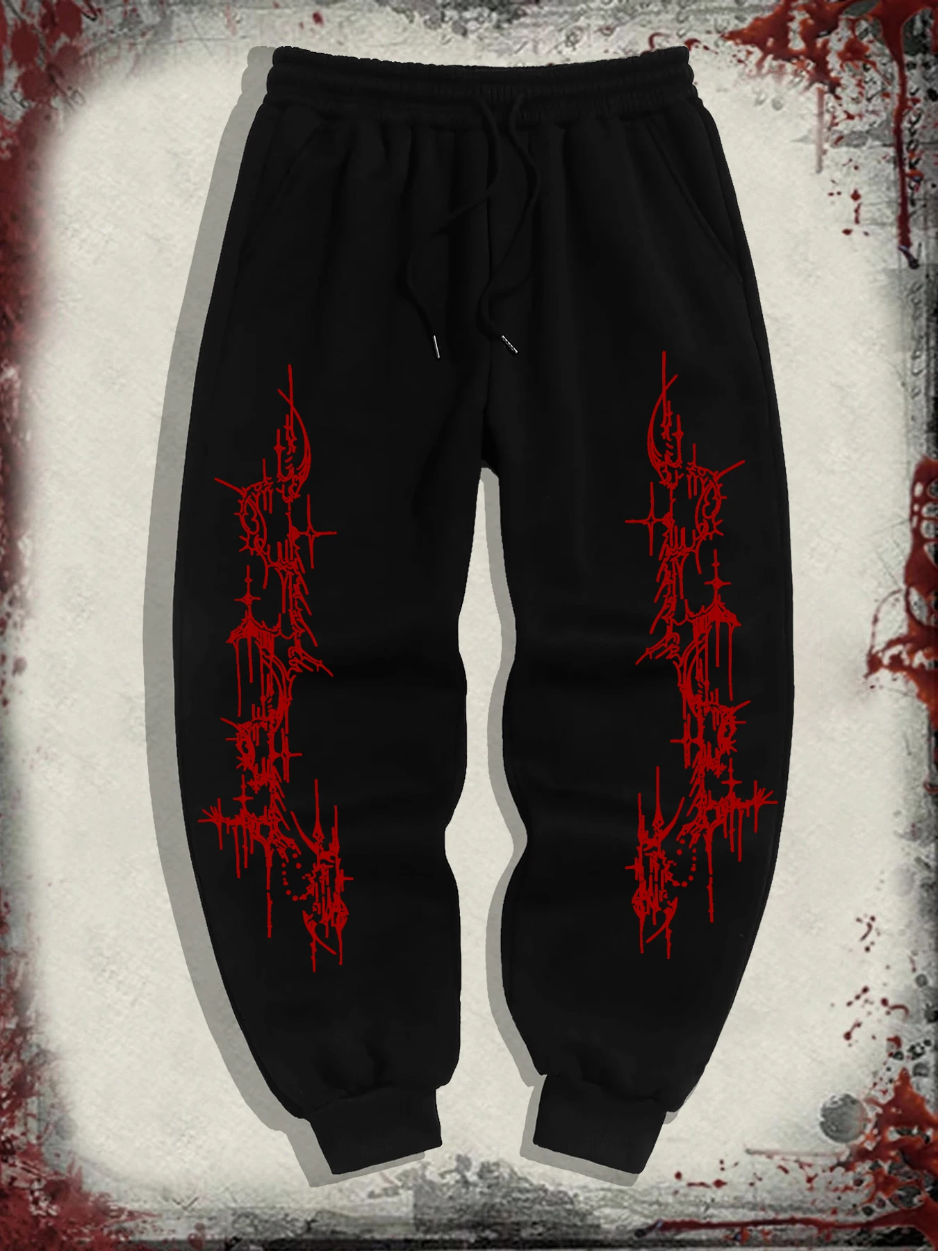 

Мужские повседневные спортивные брюки для бега в готическом стиле, осенне-зимние новые модные трендовые мужские и женские спортивные штаны, мужская одежда