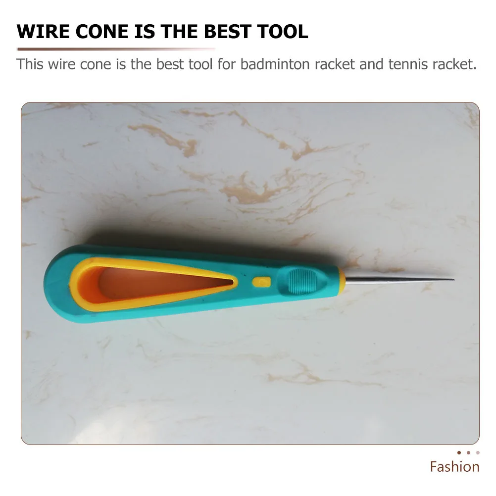 1Pcs Badminton Racket Threading Tool Durable Wire Cone Stringing Accessories Creative Threading Machine Simple Awl