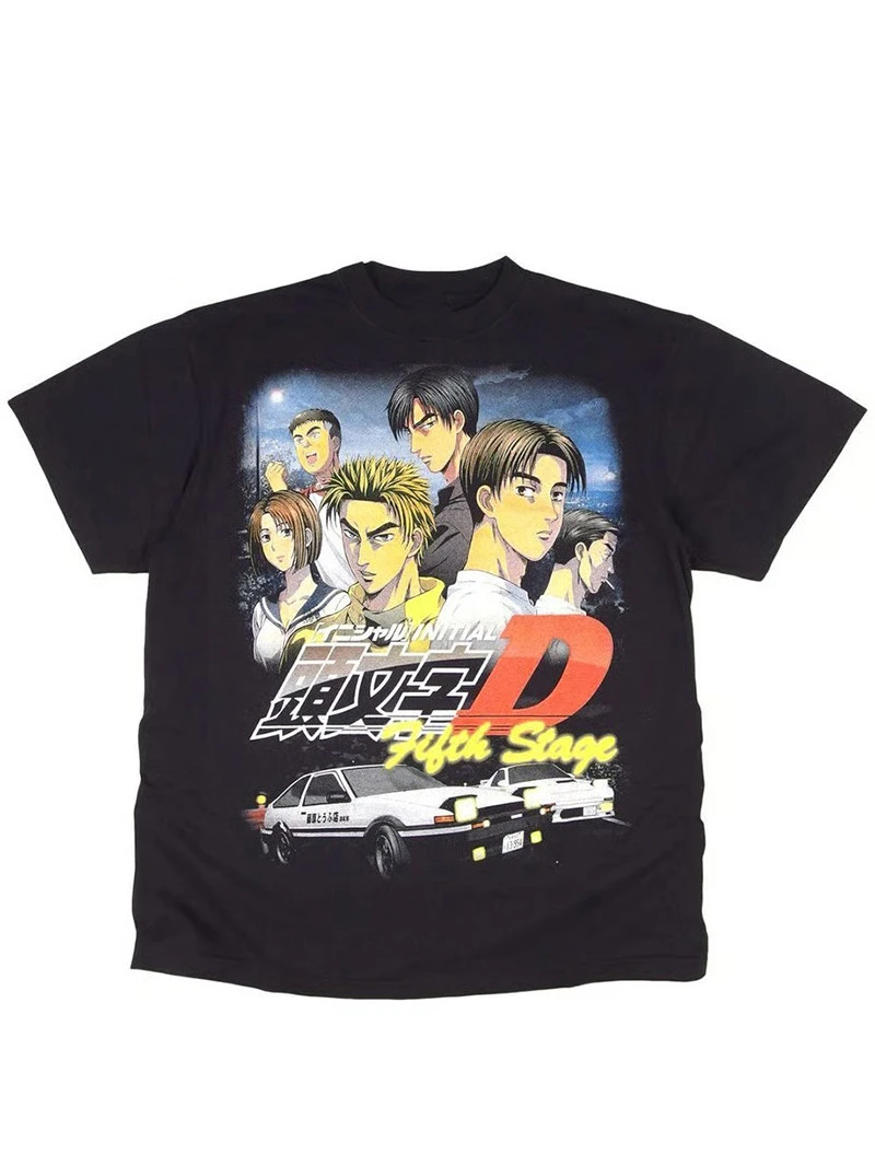 

"Headrush D" Character Tatsuya Otsuka From The Anime and Manga - Casual Retro Vintage Men's Pure Cotton Short-sleeved T-shirt