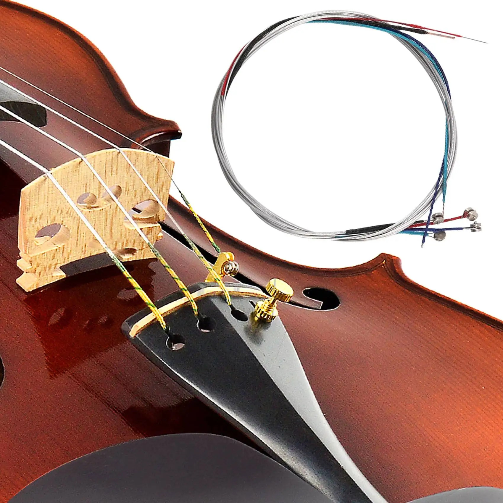 ABLB-Violin String V68 1 Set Violin Strings 4 Pieces E A D G For 1/8 1/4 1/2 3/4 4/4 Common Size Stringed Instruments Accessorie