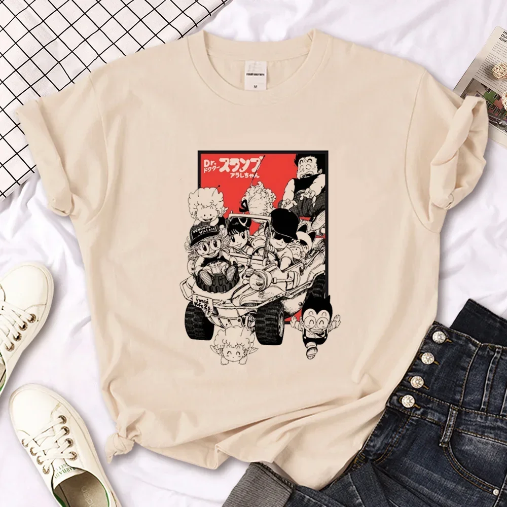 Arale T-shirts Women Graphic Japanese Manga Tshirt Female Y2k Clothes Y2k Top Harajuku Graphic T Shirts Women Clothing