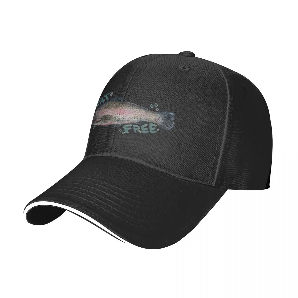 Eat Free - Salmon Baseball Cap hiking hat Sun Cap Hat Luxury Brand Mens Women's