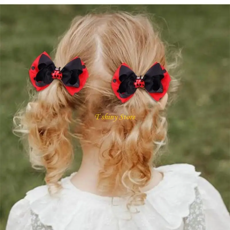 

N58F 2pcs Creative Animal Designs Hair Bows Hair Accesories Hairpieces For Children