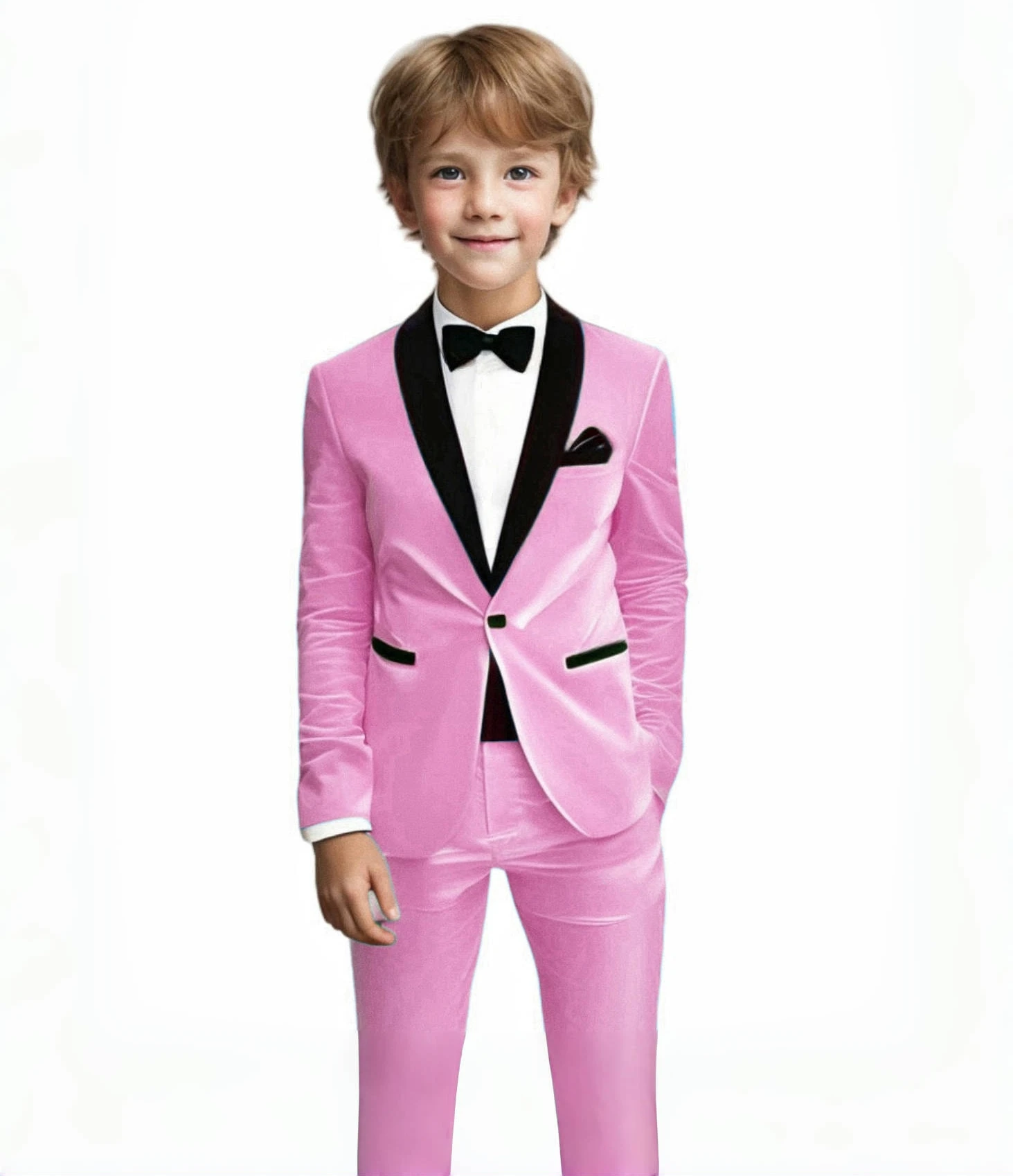 Cocok untuk Anak-anak Upacara Pernikahan Pertunjukan Piano Hadiah Ulang Tahun Set Pakaian 3 Potong Set Pakaian Paskah Anak Laki-laki Blazer Pesta Gereja