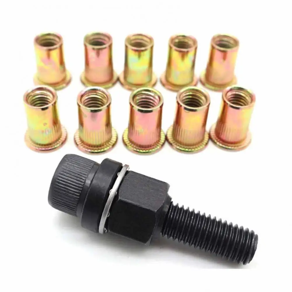 Heavy Duty Rivet Nut Setter Rivet Nut Pliers Kit Press-in Tool Set Hand Rivet Nut Installation for Metal Agricultural Equipment