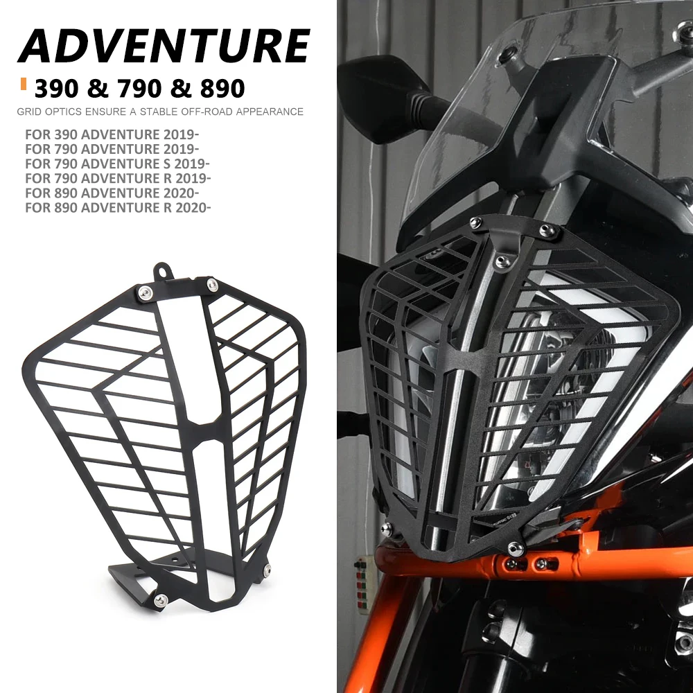 

Motorcycle Accessories Headlight Protection Guard Cover For 890 ADV 790ADV 390ADV 890 790 ADVENTURE S R 390 Adventure 2019-2023