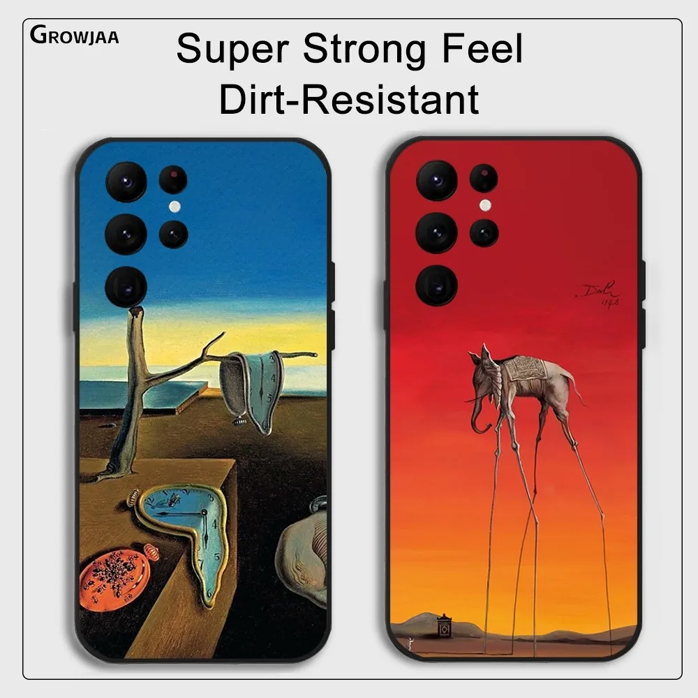 S-Salvador Dali Spain Art Phone Case for Samsung Galaxy S24 Ultra S22 S23 Ultra S21 S20 5G Protective Silicone TPU Funda