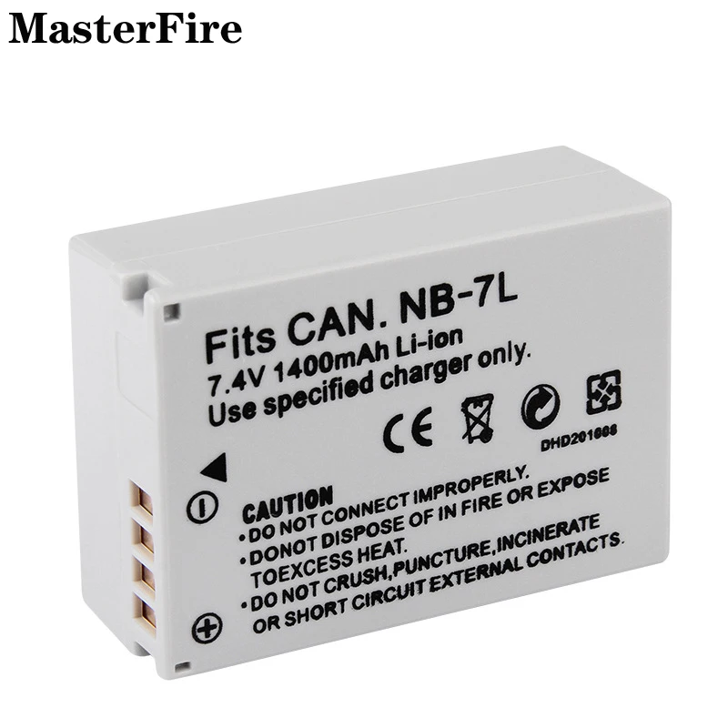 NB-7L NB 7L 1400mah 7.4V Bateria de câmera para Canon PowerShot G12 G11 G10 SX3 SX30 SX30IS SX30 IS PC1305 PC1428 PC1560 Baterias