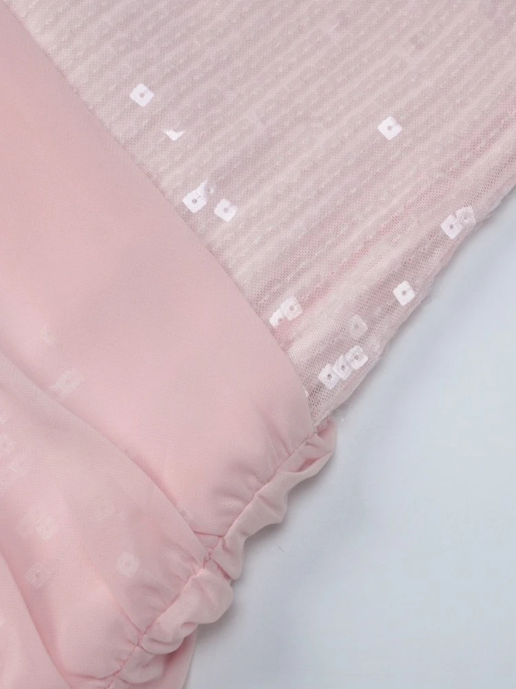 FDYOUI レディース スパゲッティストラップ スパンコール パーティードレス セクシー ノースリーブ 花柄 バックレス ボディコン ショート イブニング プロムドレス クラブウェア