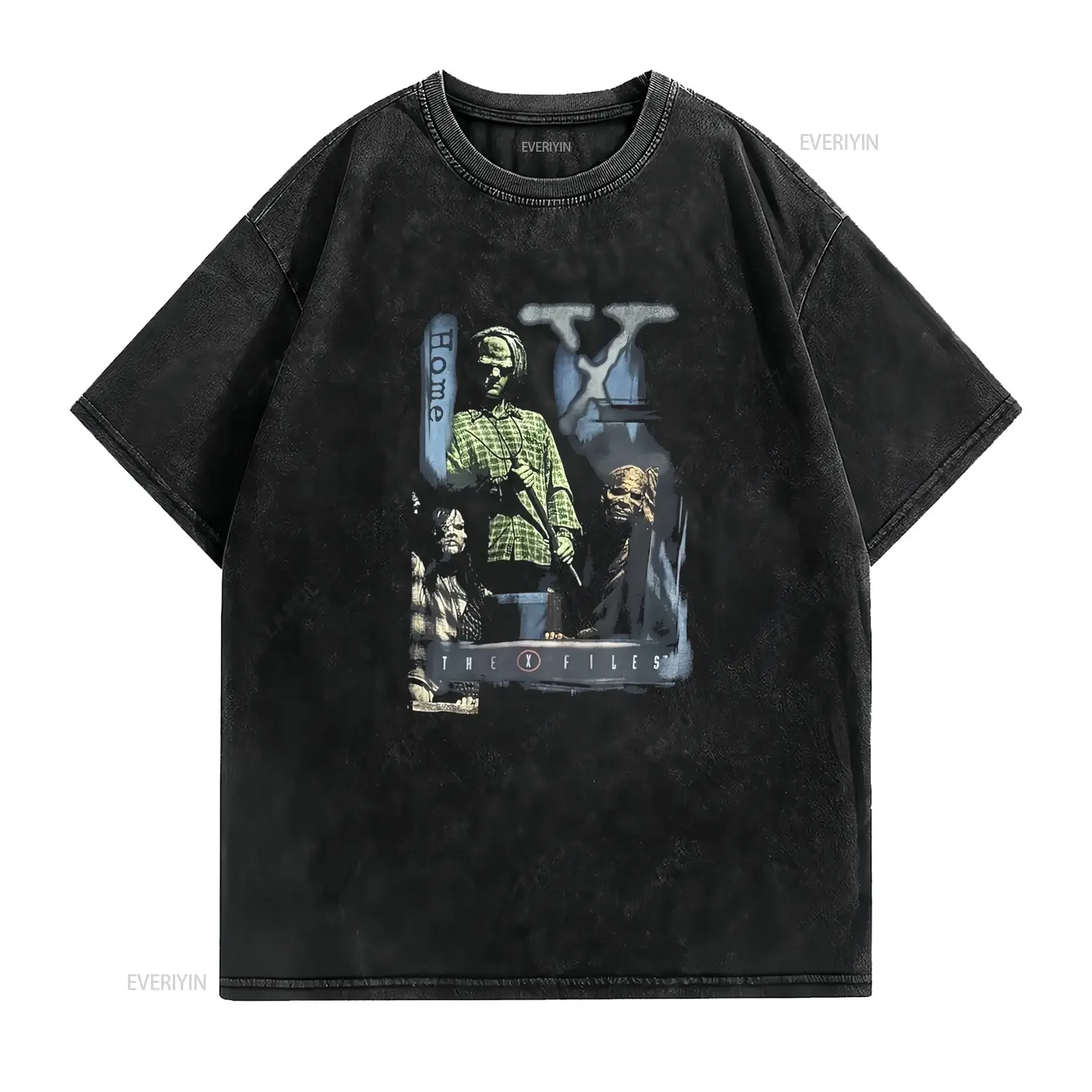 Vintage 90s X Files T Shirt XL Giant Distressed TV Show Promo vintage Washed fashion Stylish Soft designer clothes Breathable