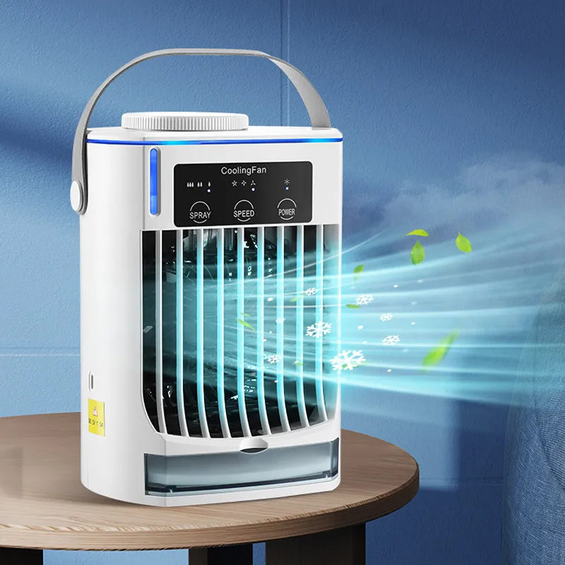 Ventilador purificador de aire con USB, enfriador de agua portátil de escritorio para dormitorio, poco ruido, incluye ventilador eléctrico nocturno, nuevo