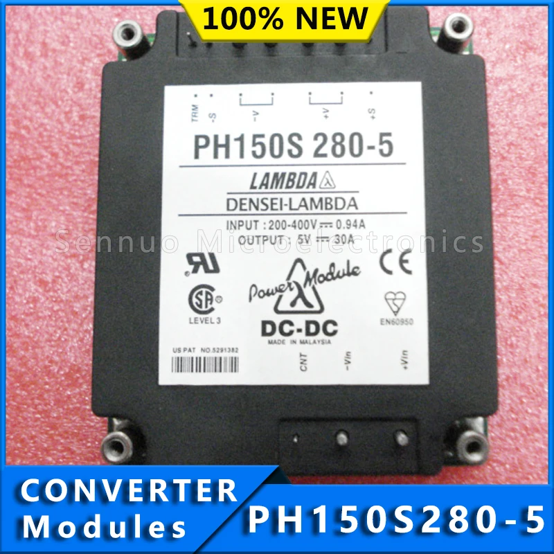 1pcs-new-ph150s280-5-dc-dc-converter-5v-150w-	-isolated-module-dc-dc-converter-1-output-5v-30a-200v-400v-input