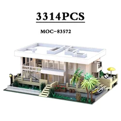 MOC-83572 Meyer's Fire Island House Beach House Building Blocks Compatible Building Blocks City Building 3314PCS Christmas Gifts