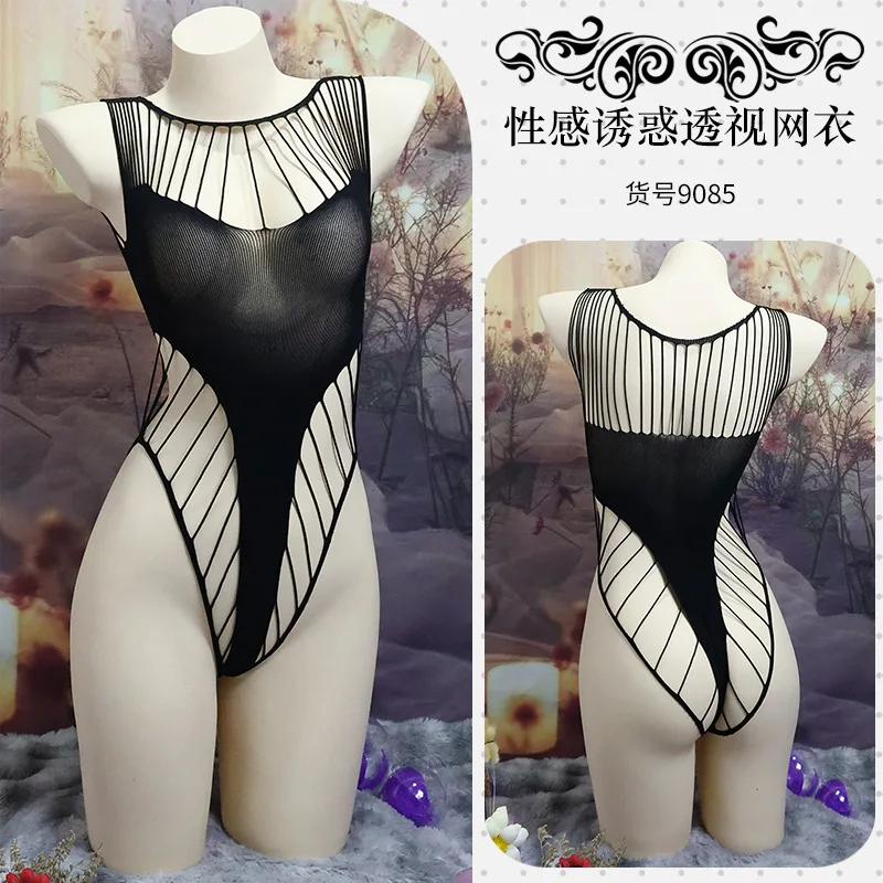 

Нижнее белье нового стиля, сетчатая майка для экспорта в европейском и американском стиле, цельные сетчатые чулки в 3D-стиле, сексуальный комплект большого размера