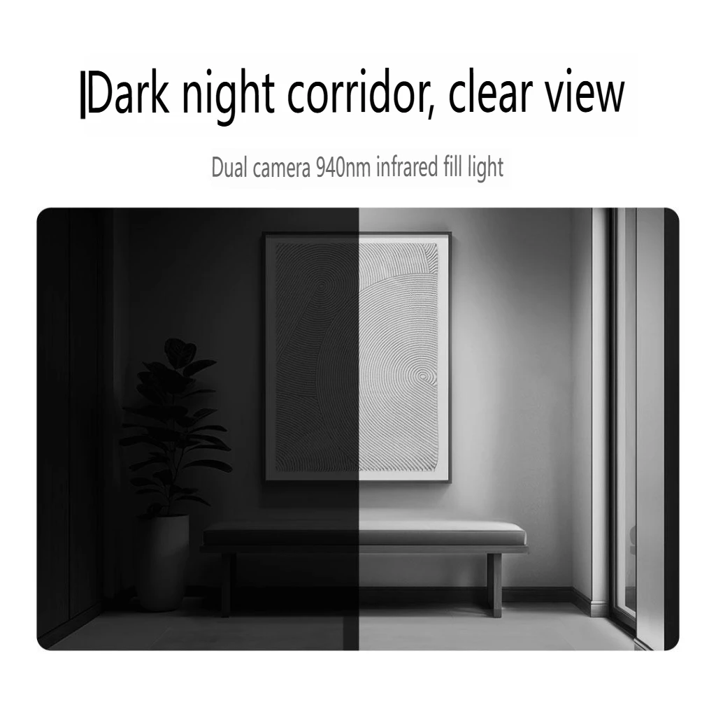 Xiaomi جرس الباب الذكي 4 عالي الوضوح الأشعة تحت الحمراء عدسة مزدوجة المنزل الذكي اللاسلكية عين القط كاميرا ثقب الباب العمل لتطبيق Mi Home #4