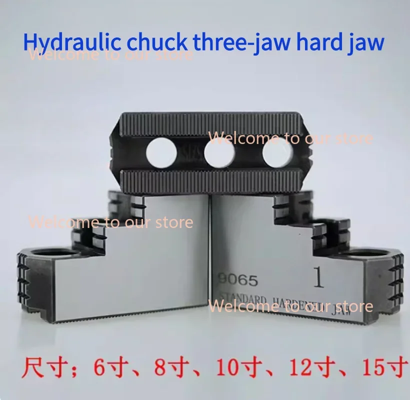 Hydraulic Chuck Three-jaw Hard Claw HJ-05 HJ-06 HJ-08 Hydraulic Chuck Oil Pressure Chuck Hard 3 Jaws For Mechanical CNC Lathe