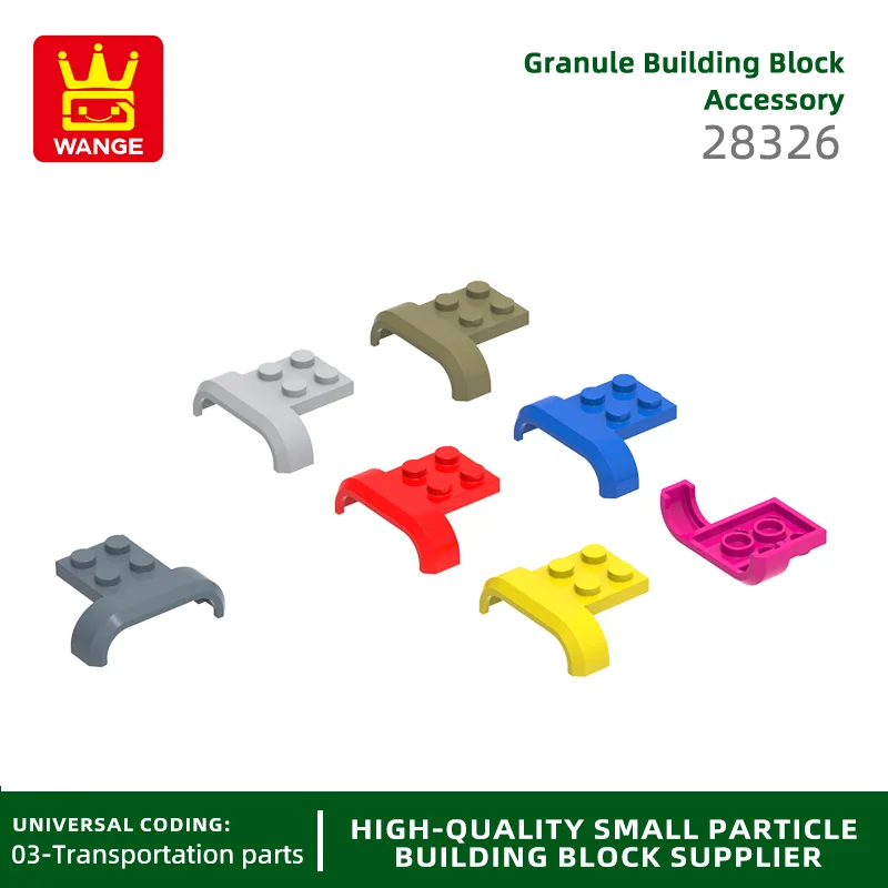 20pcs/Lot 28326 Mudguard 4x3x1 Building Blocks Arch Curved Vehicle Compatible with Brick Toys For Children Gift Box