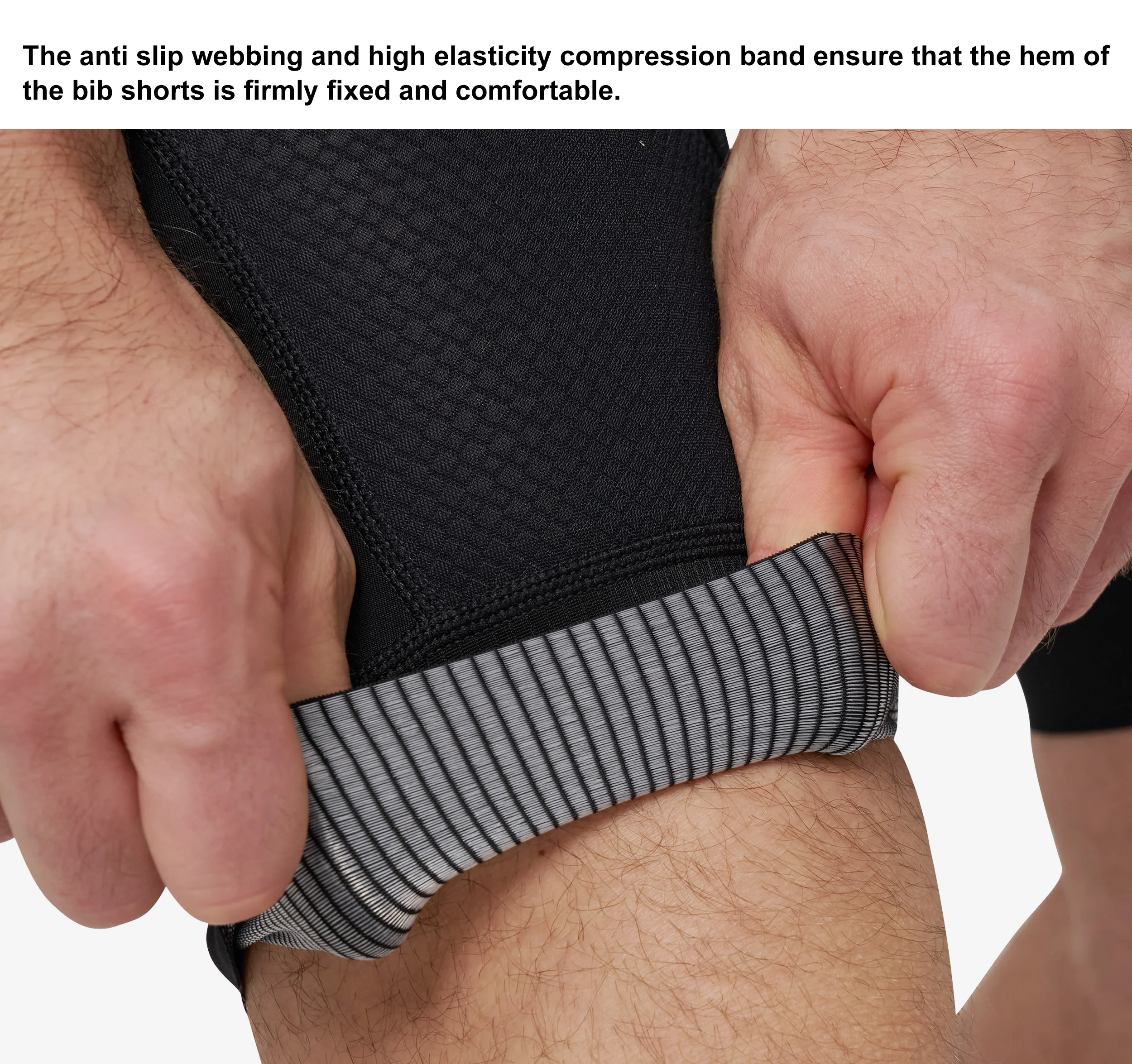 BCBE-ING Herren Radsport-Trägerhose Pro 7Hours Italy mit Elastic Interface Polsterung, MTB- und Rennrad-Trägerhose, Fahrradhose – Detail 8