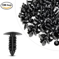 Universal Bumper Clip Rivets Car Door Trim Bumper Rivets Clip Screws Push Fastener Retainer Clips Push Fastener Retainer 100PCS