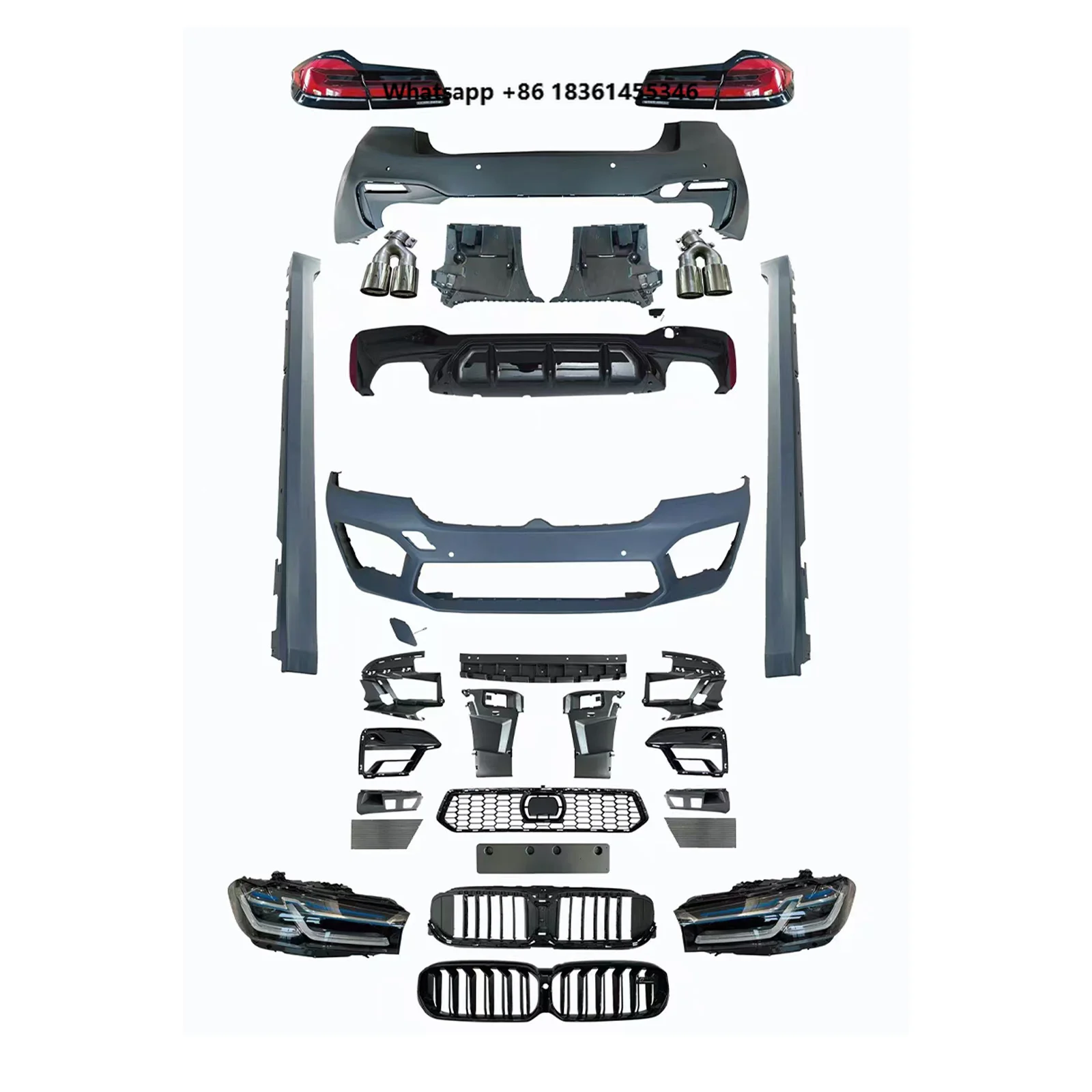 For  5 Series G30 Pre 2018-2020 Hot Selling Old to New F90 M Power Body Kit G30 Pre Upgrade Lci 2021 M5 Bodykit