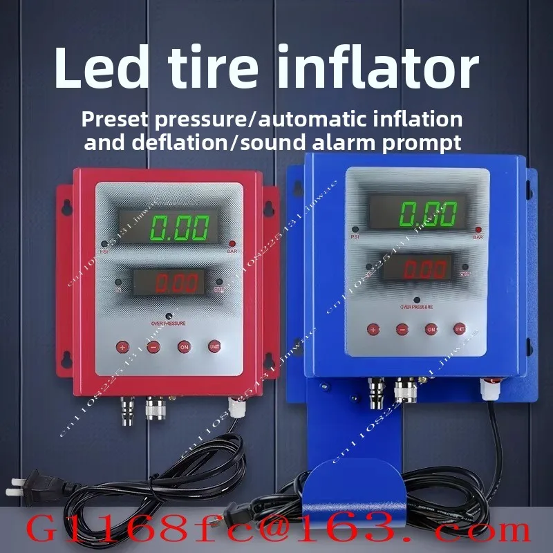 Fully Automatic Tire Inflator with Preset Pressure for Automatic Inflation and Deflation of Car Tires