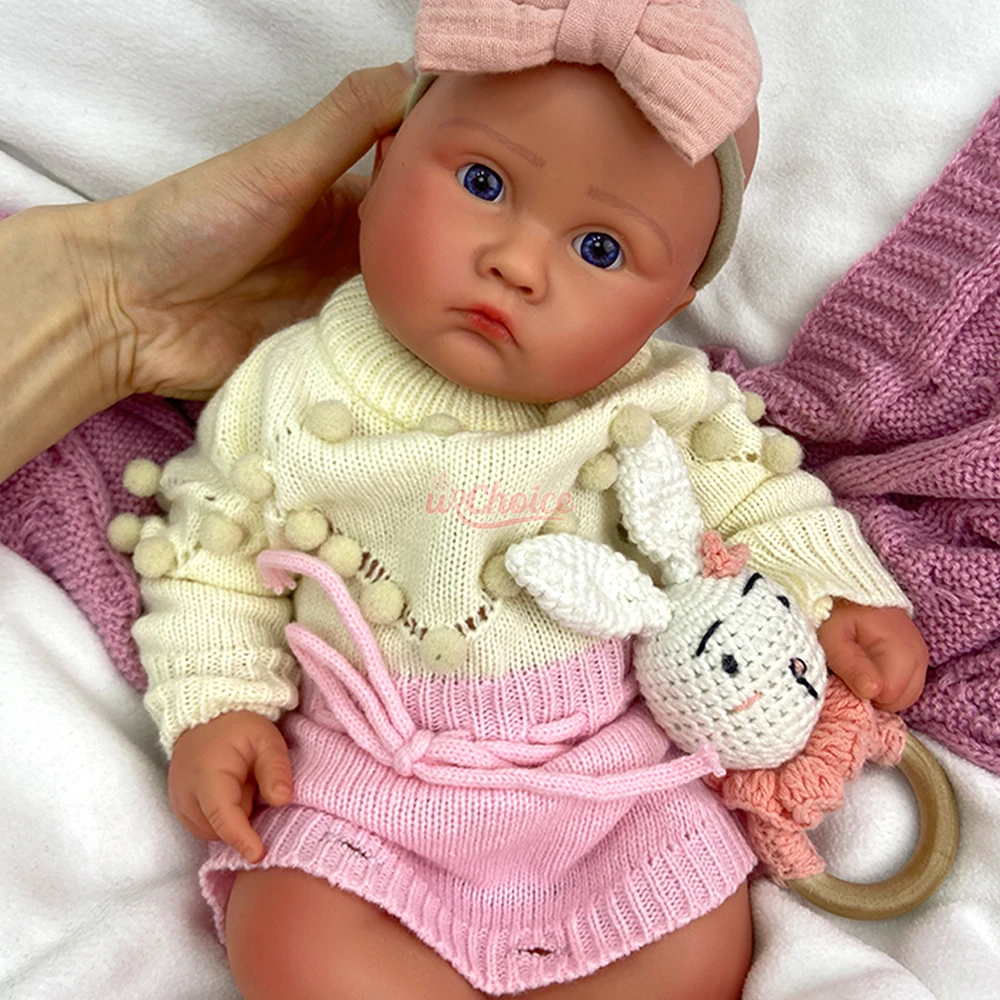 Entzückende Künstler-Kollektion, 45,7 cm, Silikon, wiedergeborenes Baby, handgefertigte wiedergeborene Puppe, lebensechte Neugeborene, perfektes Geschenk für Puppenliebhaber