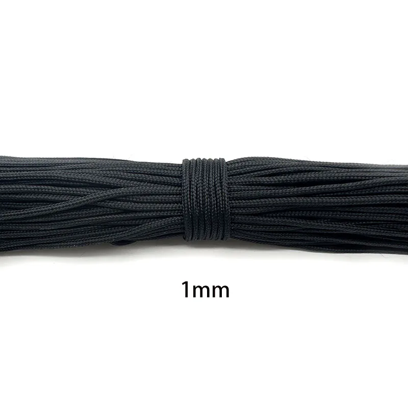 Paracord 1mm/2mm/3mm/4mm/5mm Diameter Parachute Rope Climbing Camping Survival Gear Parachute Rope Bracelet DIY Jewelry Findings image 3